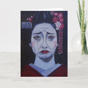 Tarjeta Hermosa pintura triste de Alfred Fox