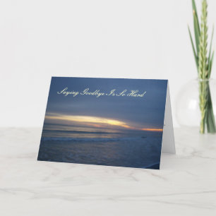 Tarjeta Hermosa puesta de sol sobre el agua