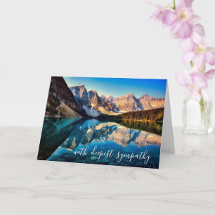 Tarjeta Hermosa simpatía por el paisaje del agua de la mon