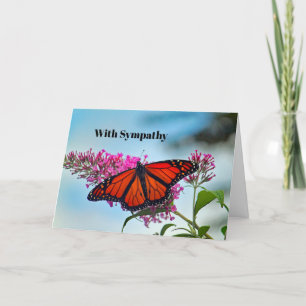 Tarjeta Hermosa simpatía por la fotografía monarca maripos