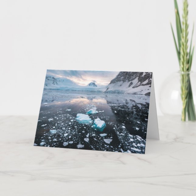 Tarjeta Hermosa vista del canal de Lemaire (Anverso)