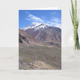 Tarjeta Hermosa vista del Parque Nacional Aconagua, Argent