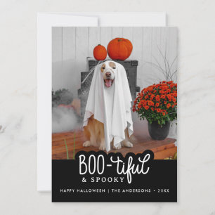 Tarjeta Hermosa y espeluznante foto feliz de Halloween