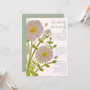Tarjeta Hermosamente Maravillosamente Tú Hermana Floral Ro