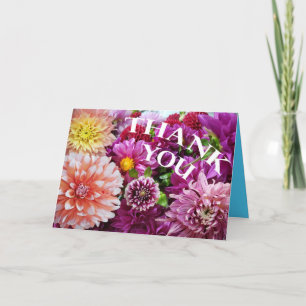 Tarjeta Hermosas flores gracias