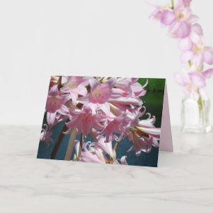 Tarjeta Hermosas Lirios Rosas