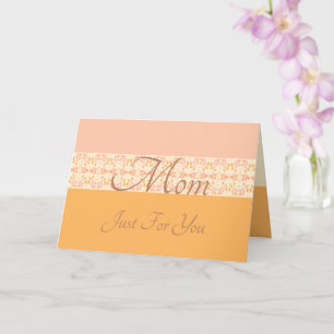 Tarjeta Hermoso Acento Floral Rosa