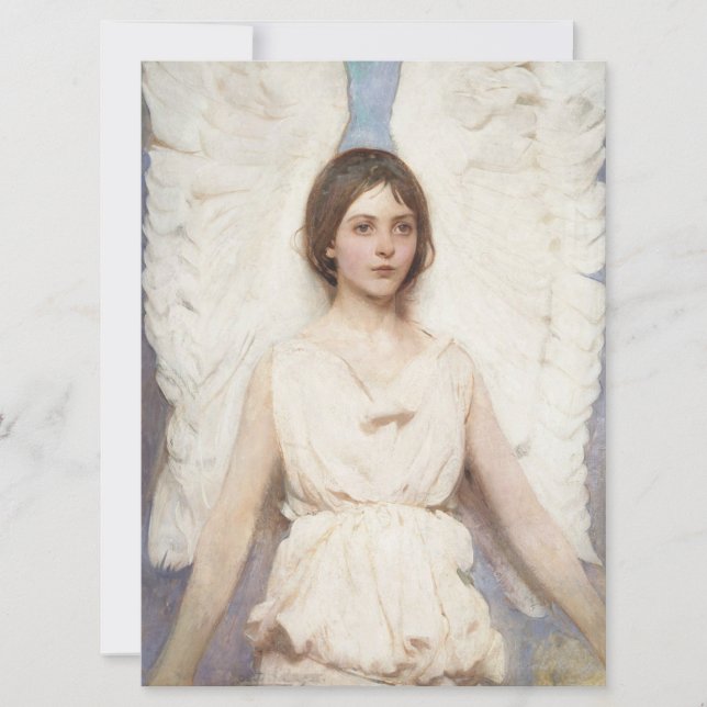 Tarjeta Hermoso ángel (de Abbott Handerson Thayer) (Anverso)