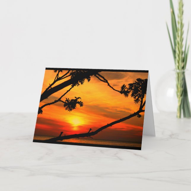 Tarjeta Hermoso Aniversario Del Amanecer Al Amanecer (Anverso)