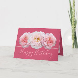 Tarjeta Hermoso Bouquet de Bonito Rosa Rosa Floral