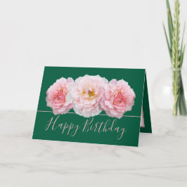 Tarjeta Hermoso Bouquet de Bonito Rosa Rosa Floral