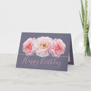 Tarjeta Hermoso Bouquet de Bonito Rosa Rosa Floral