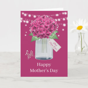Tarjeta Hermoso Día de la Madre Floral Rosa