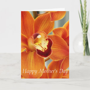 Tarjeta Hermoso Día de la Madre Orquídea