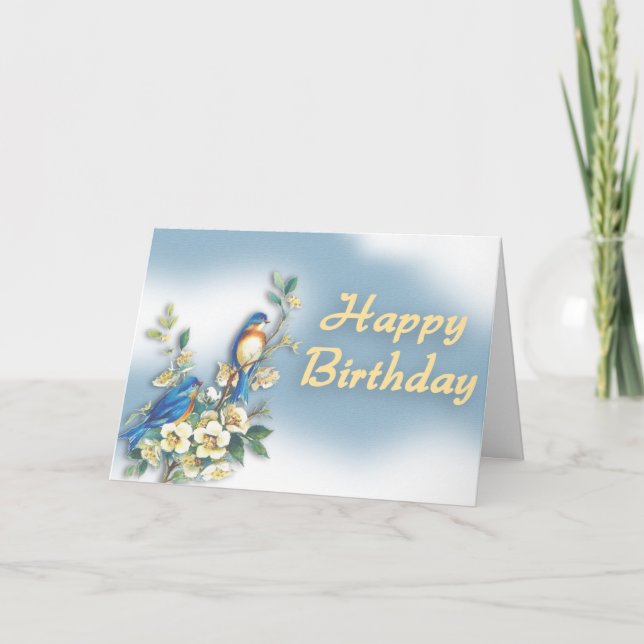 Tarjeta Hermoso Día del Ave (Anverso)