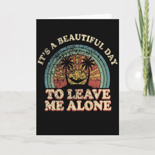 Tarjeta Hermoso Día Para Dejarme Solo Retro Vintage 70s
