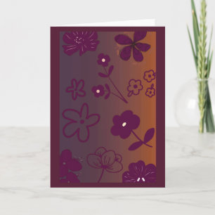 Tarjeta Hermoso diseño floral