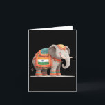 Tarjeta Hermoso disfraz de elefante para colores y animale<br><div class="desc">Hermoso disfraz de elefante para amantes de los colores y animales indios</div>