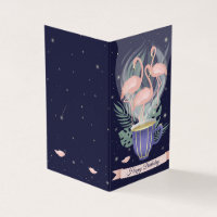 Hermoso Flamingo Rosa Tiempo Exótico De Té