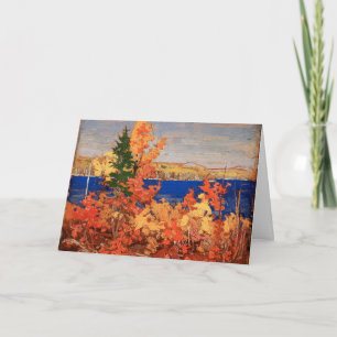 Tarjeta Hermoso follaje artístico canadiense otoñal Tom Th