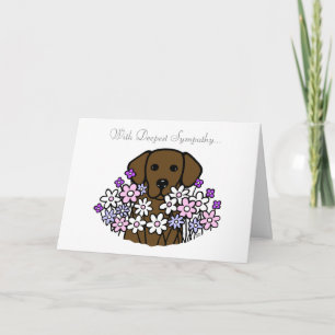 Tarjeta Hermoso Ilustracion Soul Chocolate Labrador