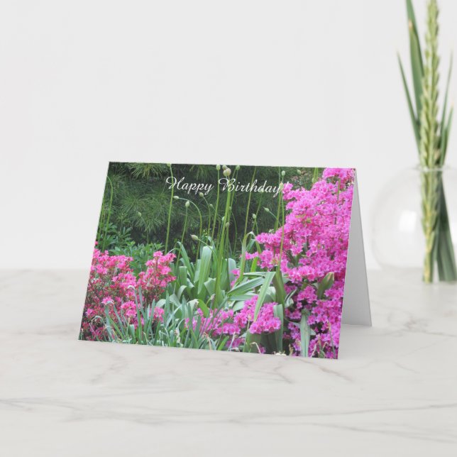Tarjeta Hermoso jardín (Anverso)