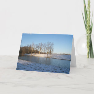 Tarjeta Hermoso Lago Snowy