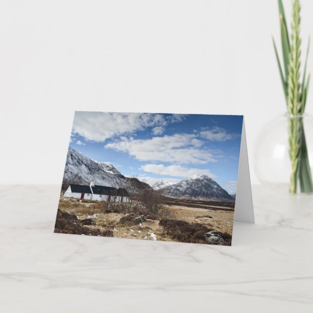 Tarjeta Hermoso paisaje escocés (Anverso)