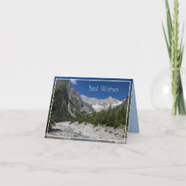 Tarjeta Hermoso paisaje, Suiza, jubilación
