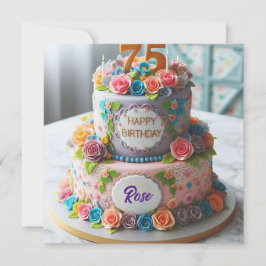 TARJETA HERMOSO PASTEL DE CUMPLEAÑOS 75