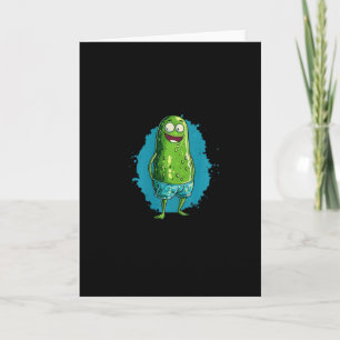 Tarjeta Hermoso pepino de natación en pantalones para pisc