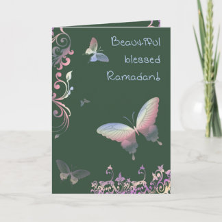 Tarjeta Hermoso Ramadán bendecido - Saludos