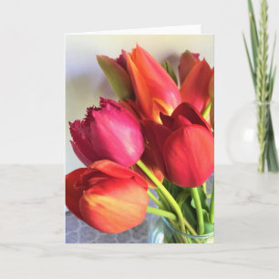 Tarjeta Hermoso Tulip Bouquet