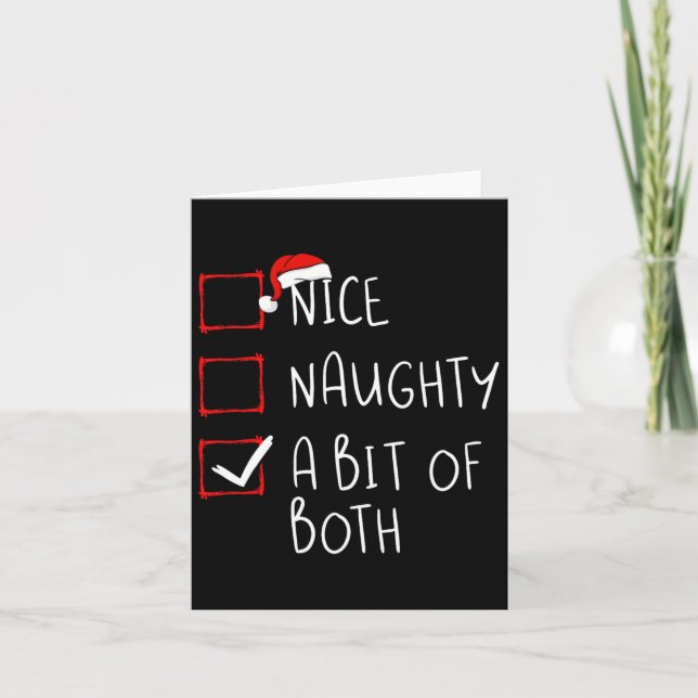 Tarjeta Hermoso Un Poco Ambos Navidades Enumeran Navidad S (Anverso)