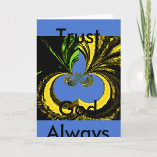 Tarjeta Hermoso y encantador arte amarillo y azul sudafric