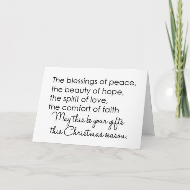 TARJETA HERMOSOS DESEOS PARA FAMILIA Y AMIGOS (Anverso)