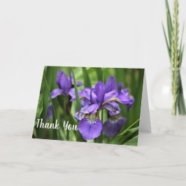 Tarjeta Hermosos lirios morados gracias