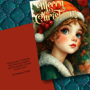 Tarjeta Hermosos Navidades Chicas