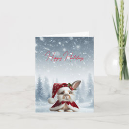 Tarjeta Hermosos Navidades de conejo