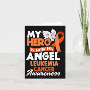 Tarjeta Hero Ahora Mi Ángel Apoya a Leukemia Cáncer Consci