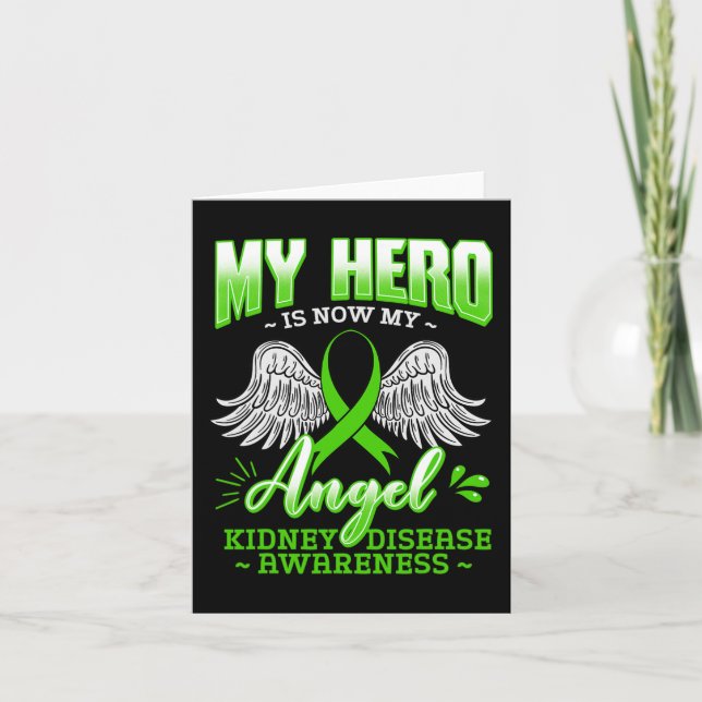 Tarjeta Hero es ahora mi enfermedad del riñón de ángel Cin (Anverso)