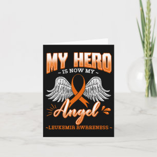 Tarjeta Héroe Ahora Es Mi Ángel Leucemia Médula Ósea Hemat