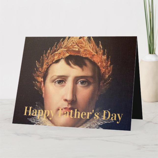 Tarjeta Héroe coronado con laurel de Napoleón (Anverso)