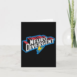 Tarjeta Héroe De Autismo Neurodivergente Adhd Asd Celebra