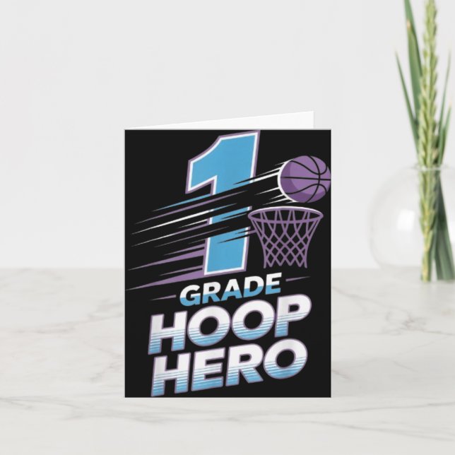 Tarjeta Héroe de la Cancha de Primer Grado - Baloncesto de (Anverso)