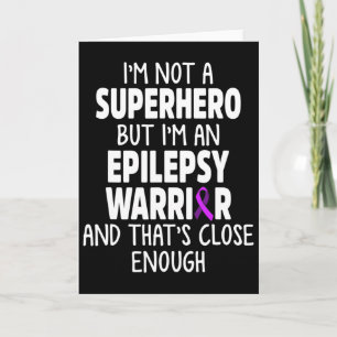 Tarjeta Héroe de la conciencia sobre la epilepsia Guerrero