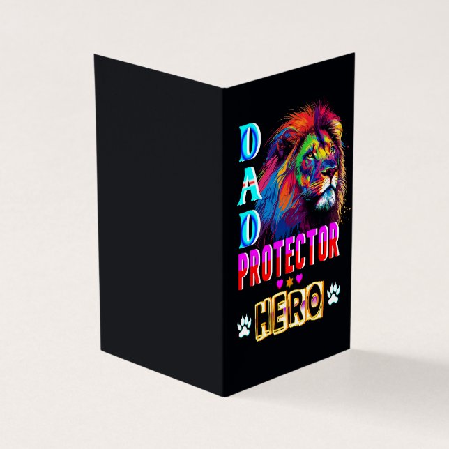 Tarjeta Héroe del protector de papá (Exterior)