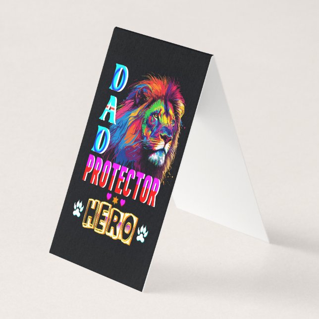Tarjeta Héroe del protector de papá (Anverso)