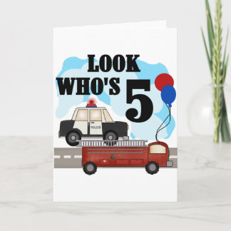 Tarjeta Héroes cotidianos 5 camisetas de cumpleaños