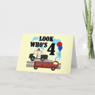 Tarjeta Héroes cotidianos por cuarto cumpleaños